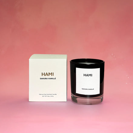 Hami Cherry Blossom Vanilla Spring Floral Asian Soy Wax Scented Candle