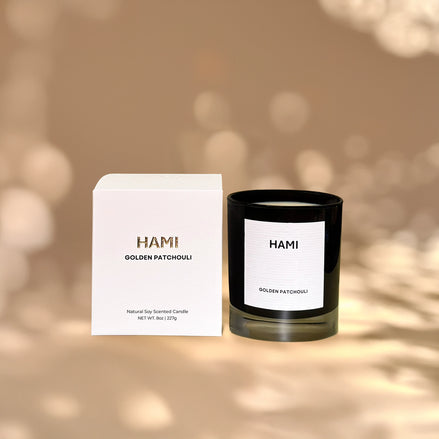 Hami Golden Patchouli Oud Jasmine Cloves Soy Wax Scented Candle 