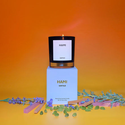 Hami Santal Sandalwood Lavender Cedarwood Cardamom Woody Soy Wax Scented Candle
