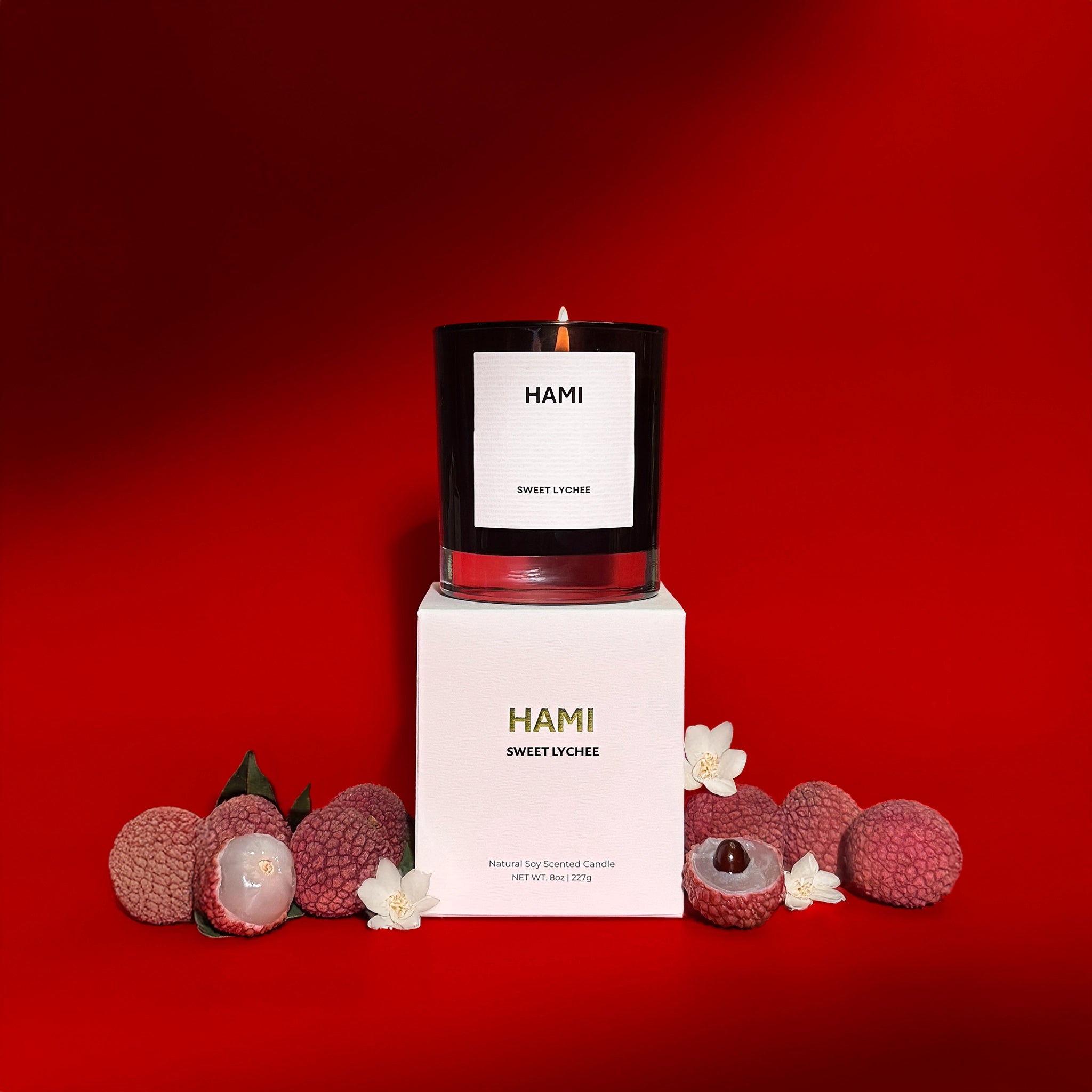 Hami Sweet Lychee Jasmine Fruity Asian  Asia Soy Wax Scented Candle